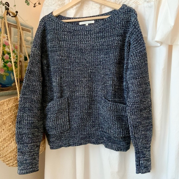 VICTORIA’S SECRET knitted Cotton Sweater With Pockets Size Medium / 100% Cotton. - Picture 8 of 17